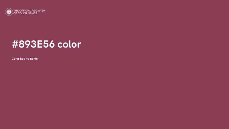 #893E56 color image
