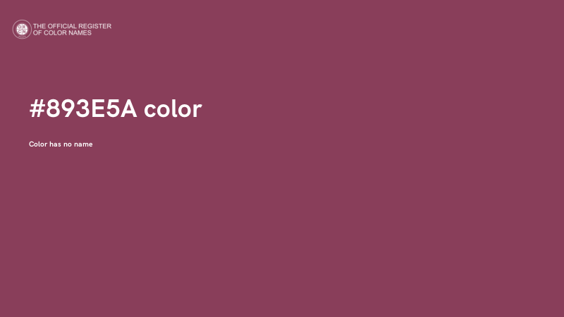 #893E5A color image