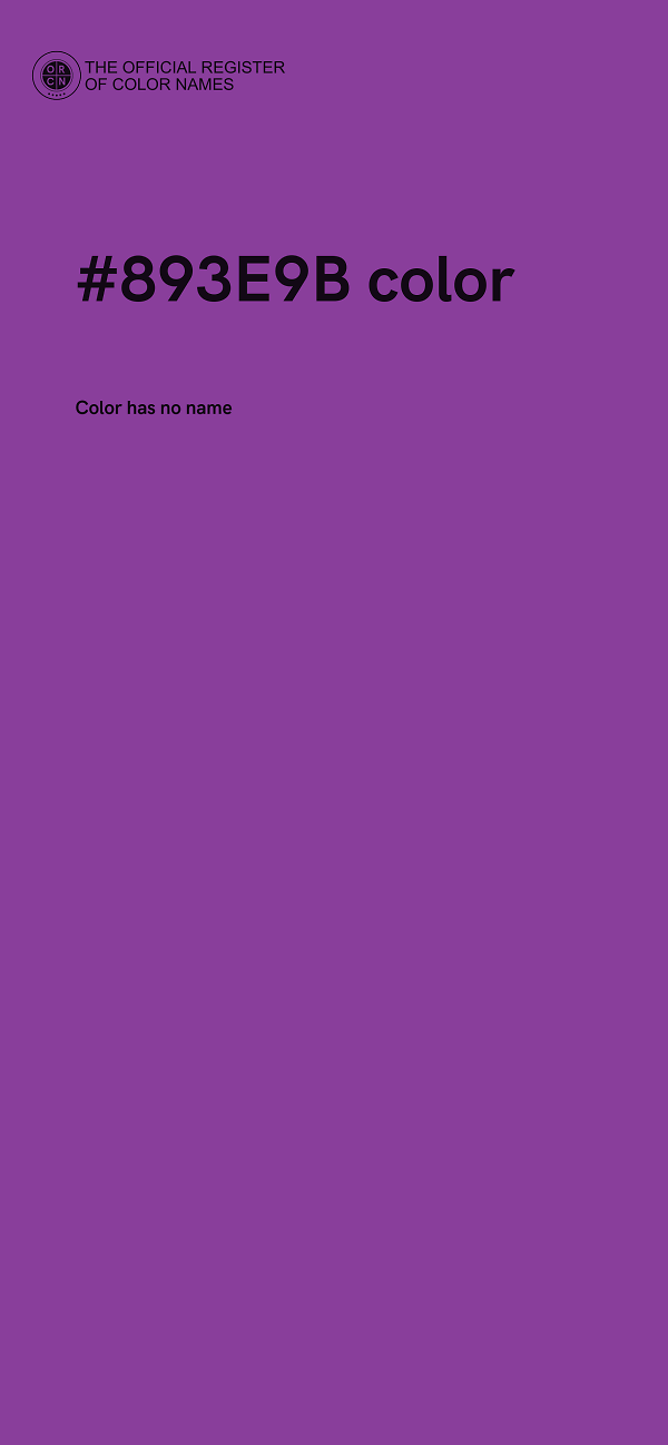 #893E9B color image
