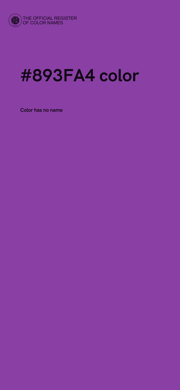 #893FA4 color image