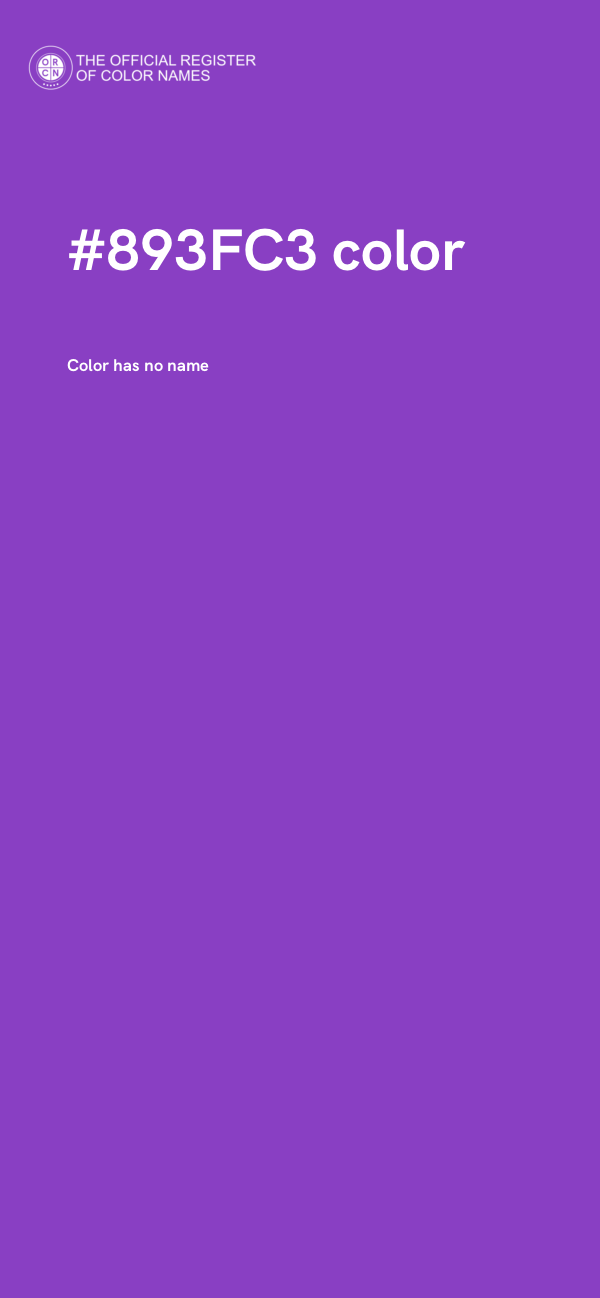 #893FC3 color image