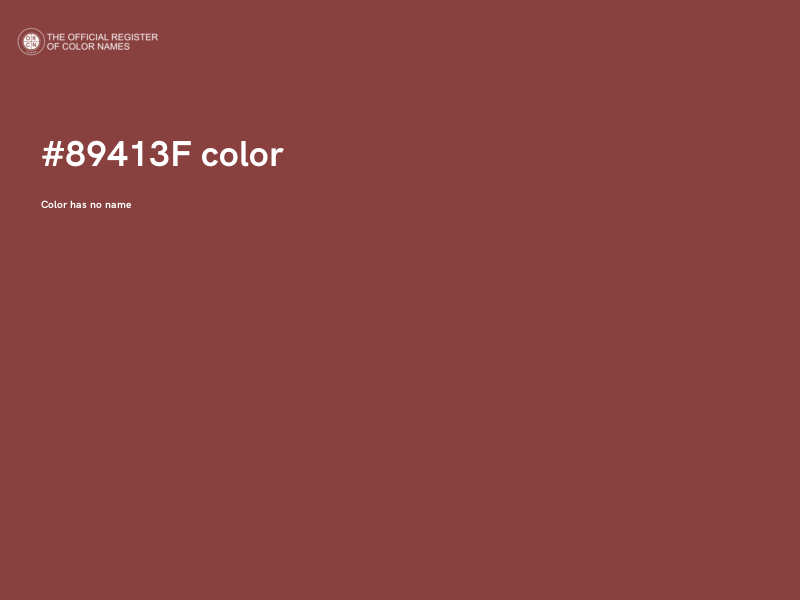 #89413F color image