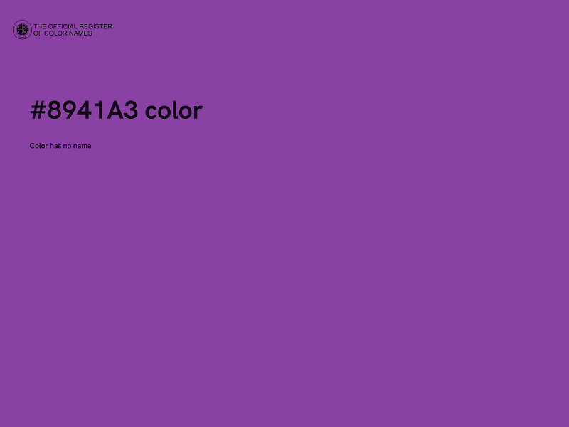 #8941A3 color image