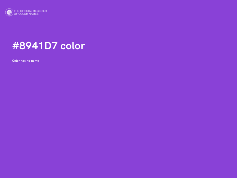 #8941D7 color image