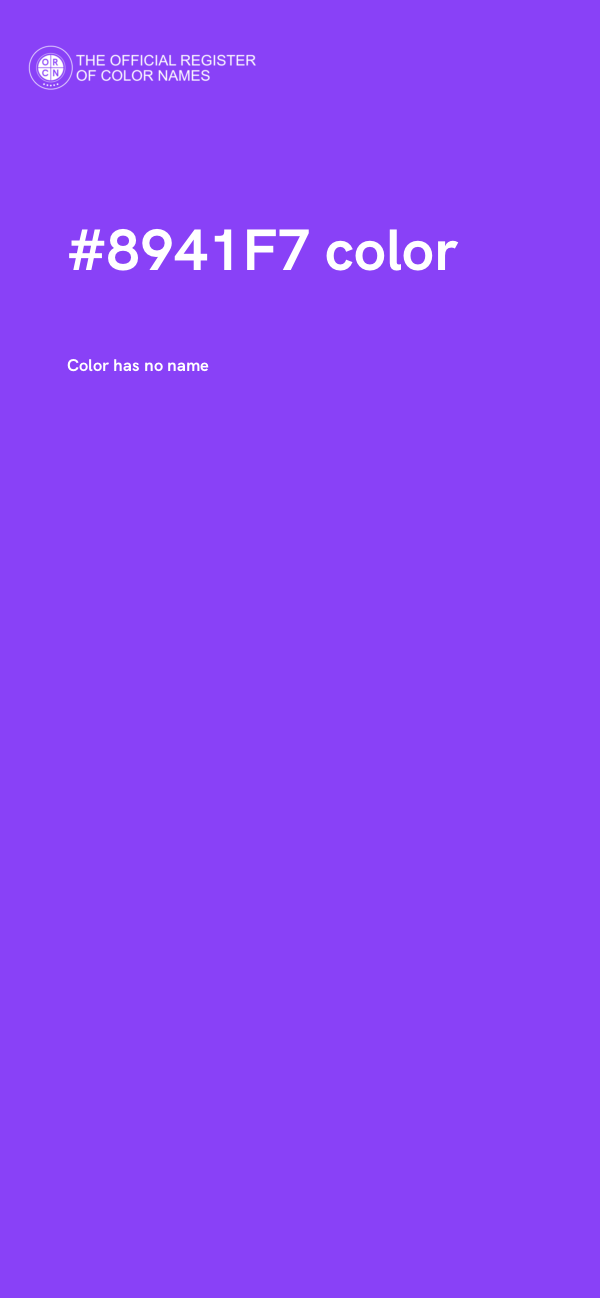 #8941F7 color image