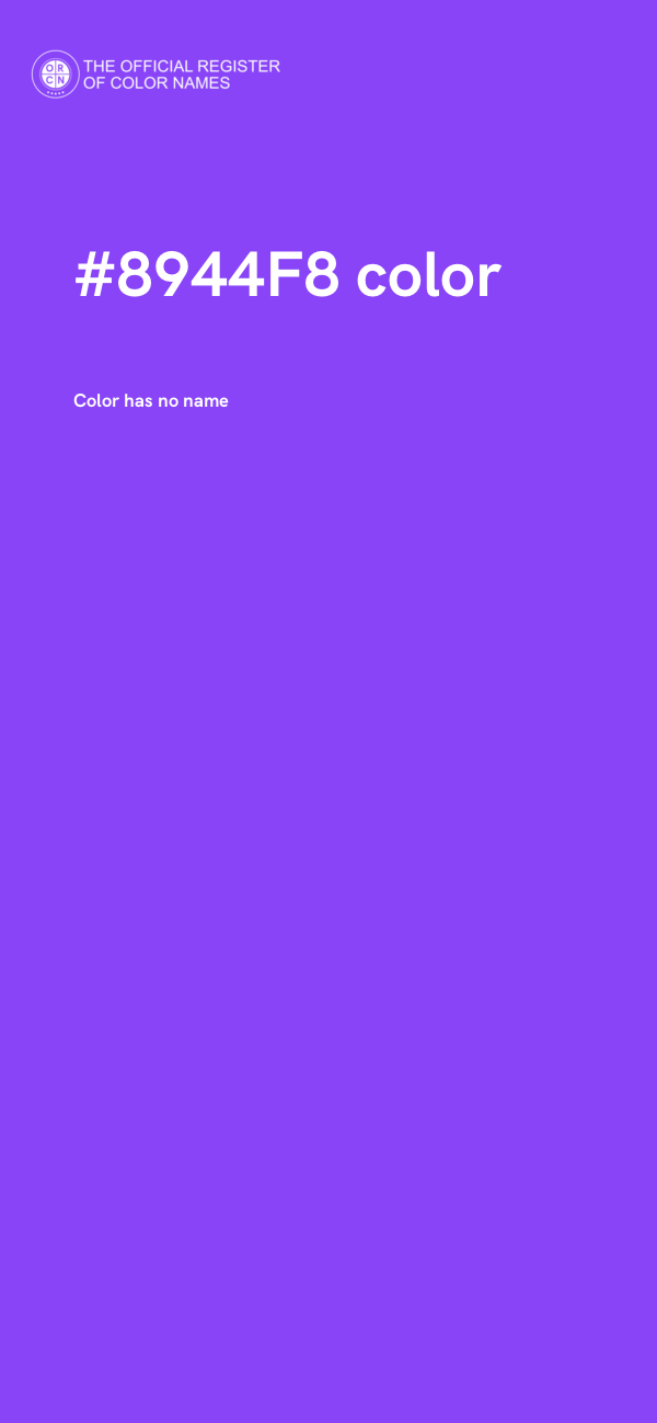 #8944F8 color image