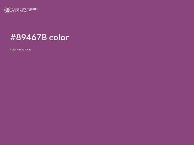 #89467B color image