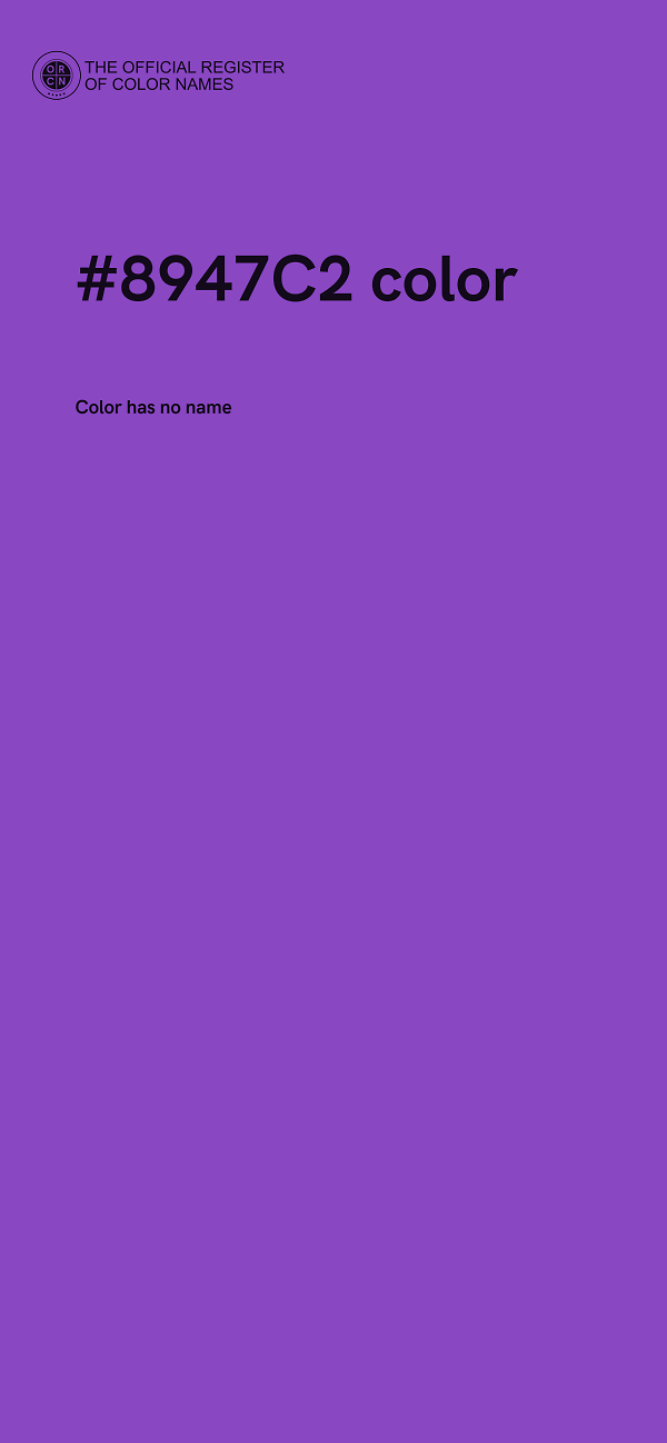 #8947C2 color image