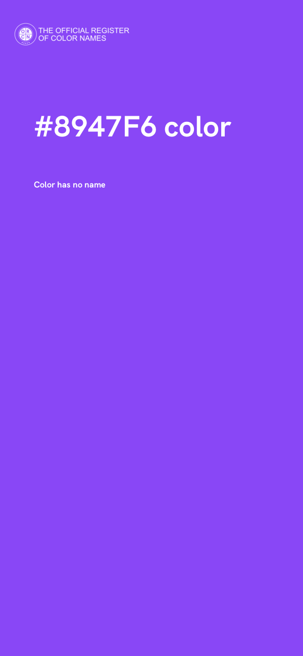 #8947F6 color image