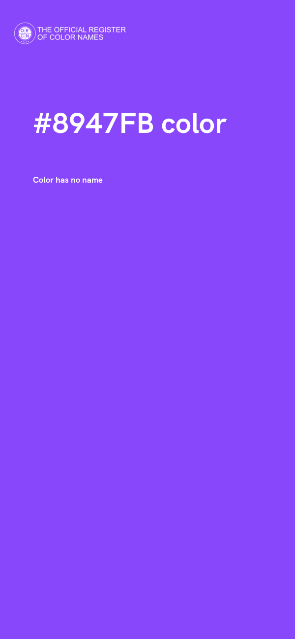 #8947FB color image