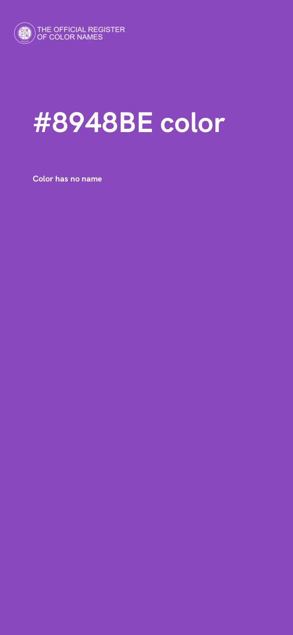 #8948BE color image