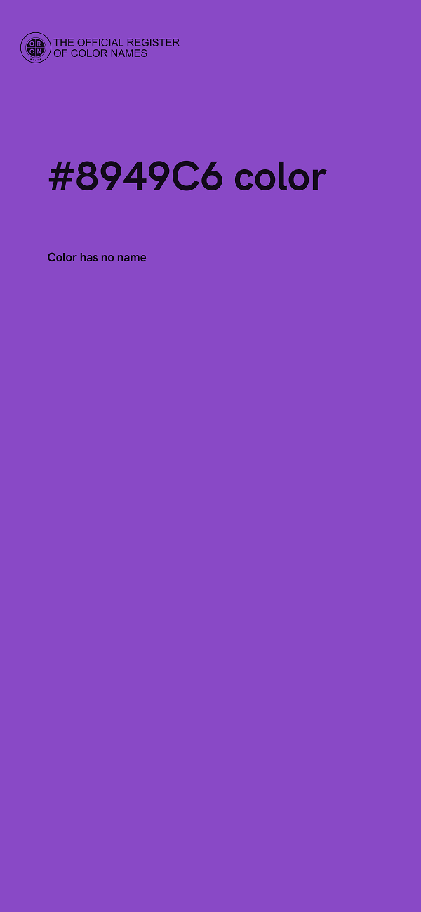 #8949C6 color image