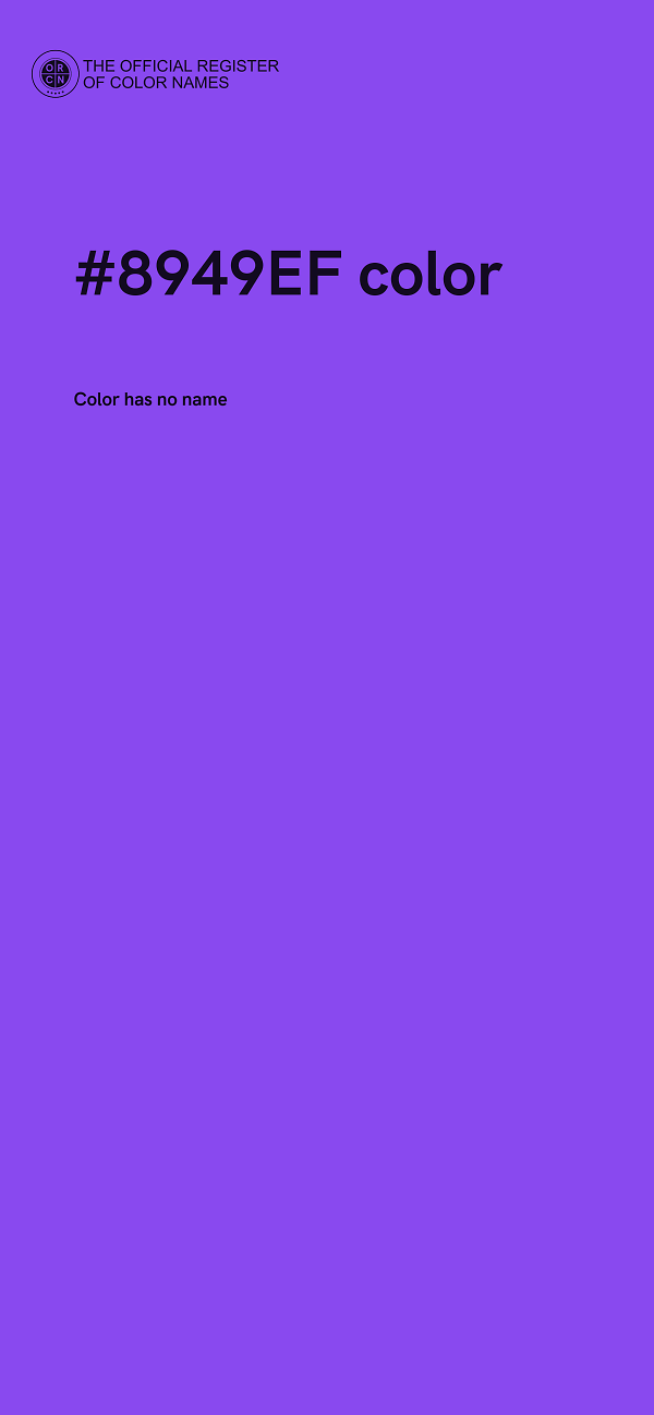 #8949EF color image
