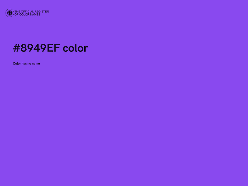 #8949EF color image