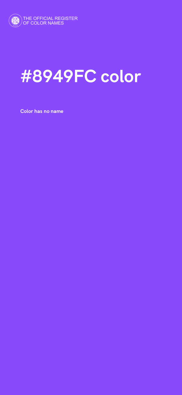 #8949FC color image