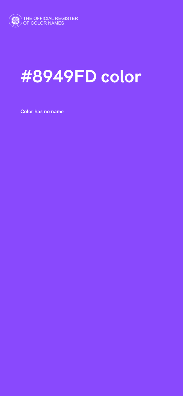 #8949FD color image