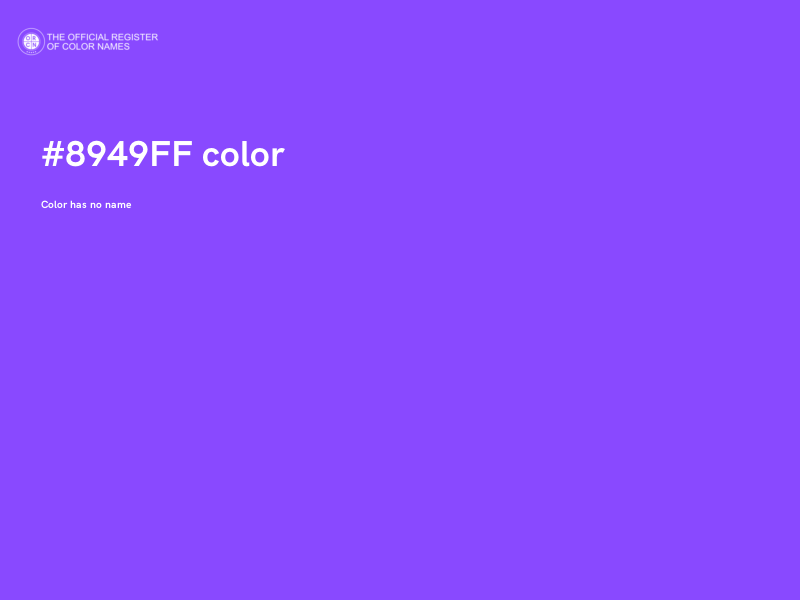 #8949FF color image