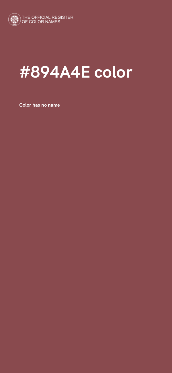 #894A4E color image