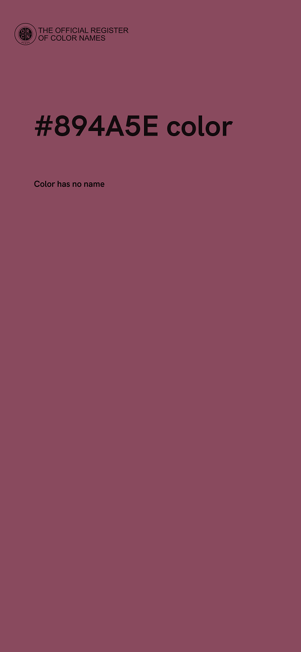 #894A5E color image