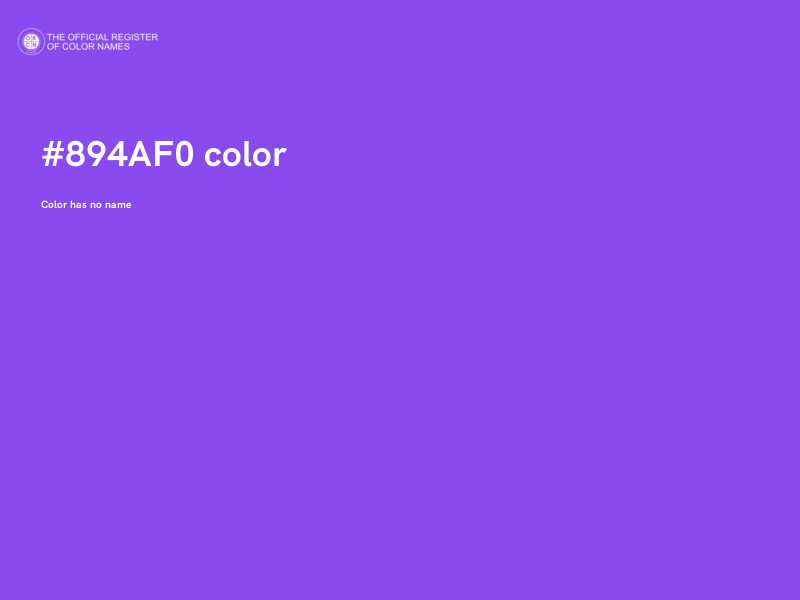 #894AF0 color image
