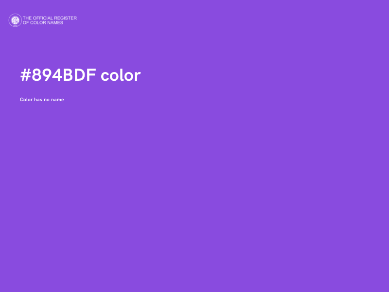 #894BDF color image