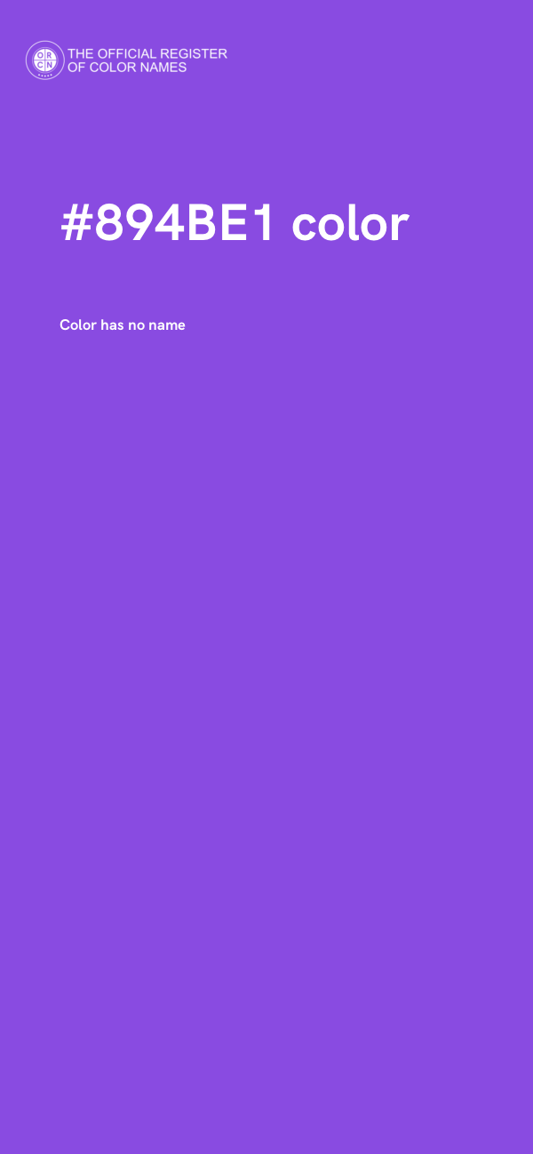 #894BE1 color image