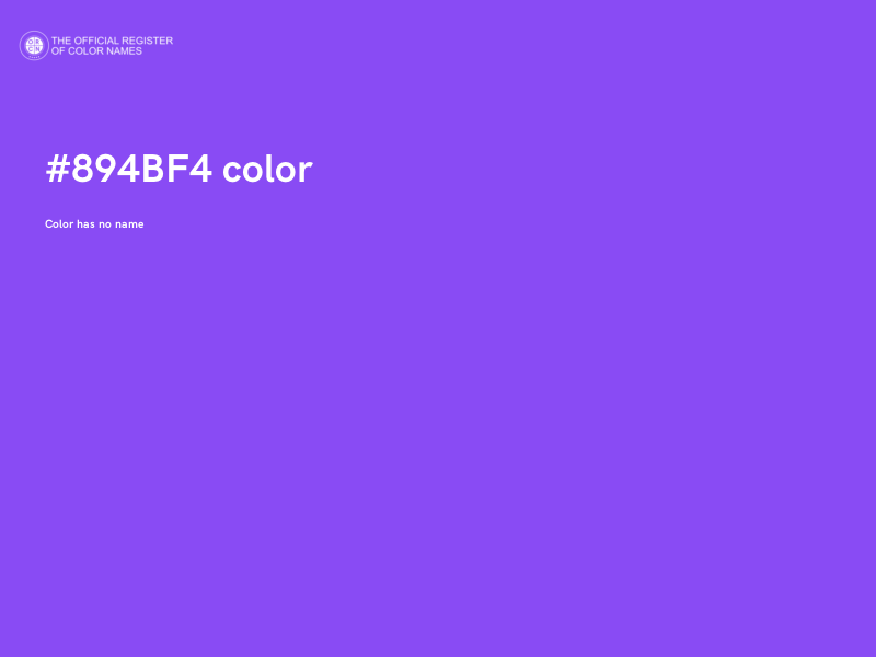 #894BF4 color image
