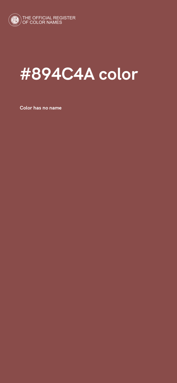 #894C4A color image