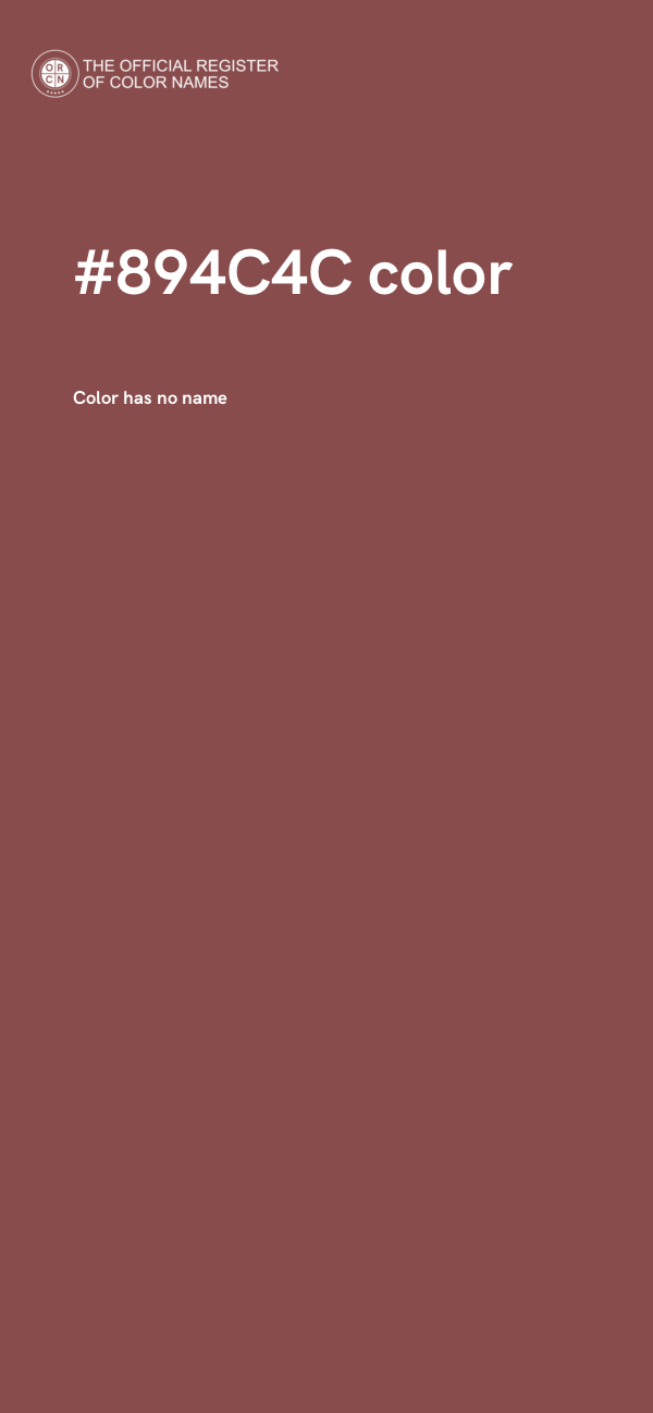 #894C4C color image