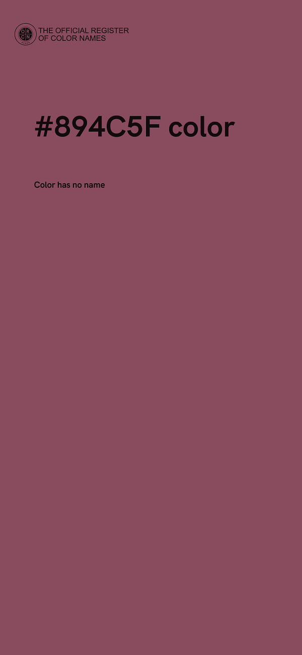 #894C5F color image