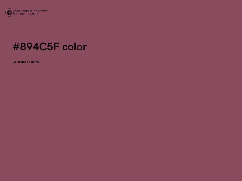 #894C5F color image