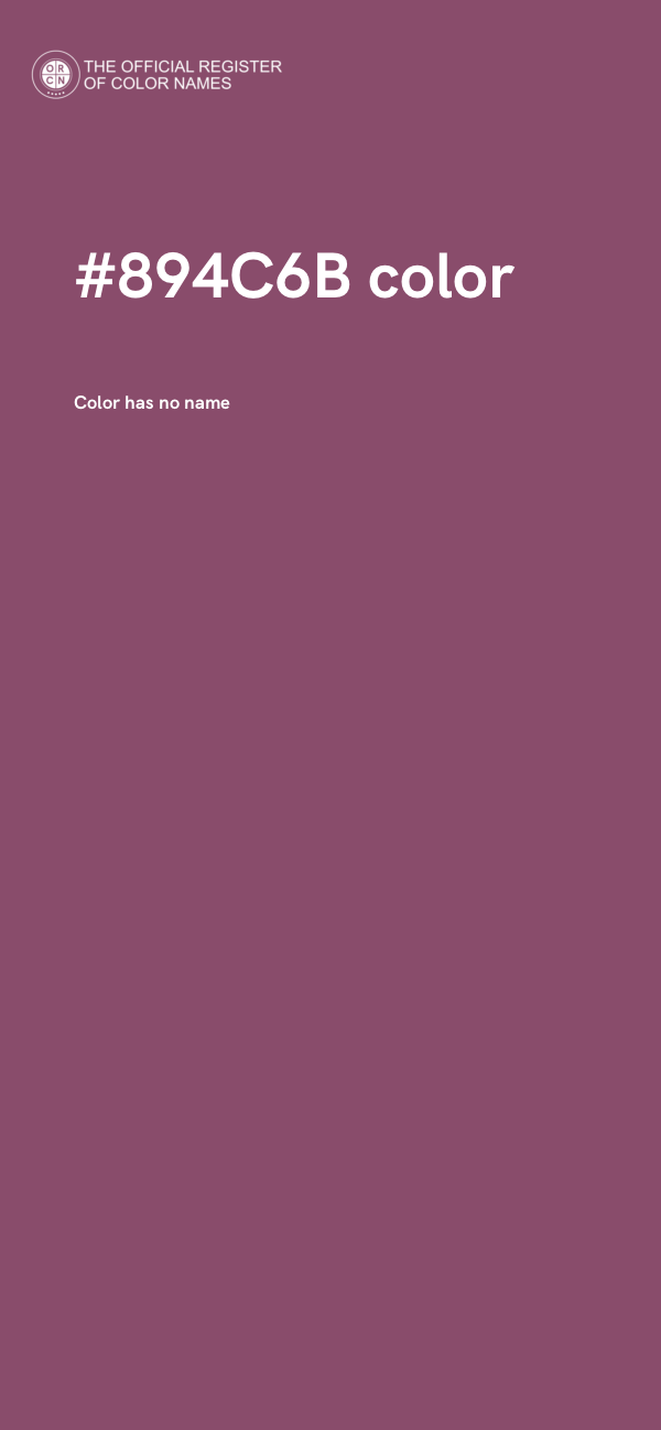 #894C6B color image