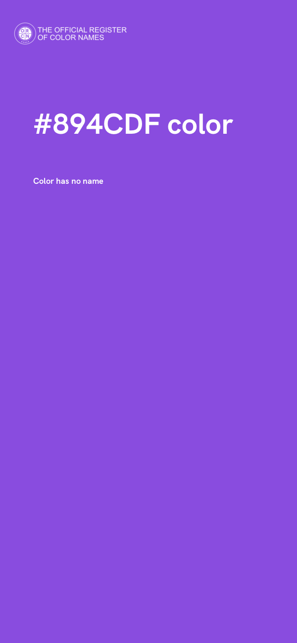 #894CDF color image