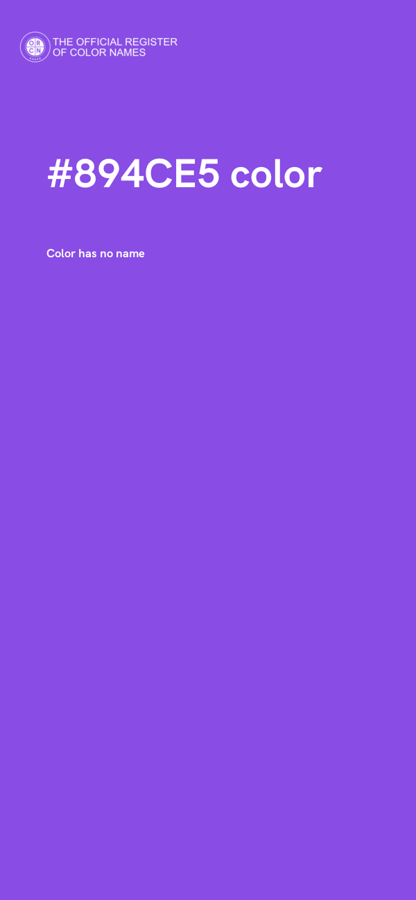#894CE5 color image