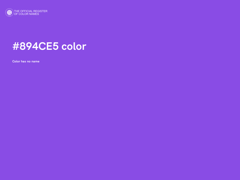 #894CE5 color image