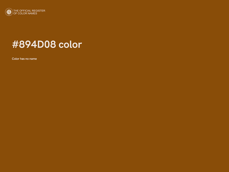 #894D08 color image
