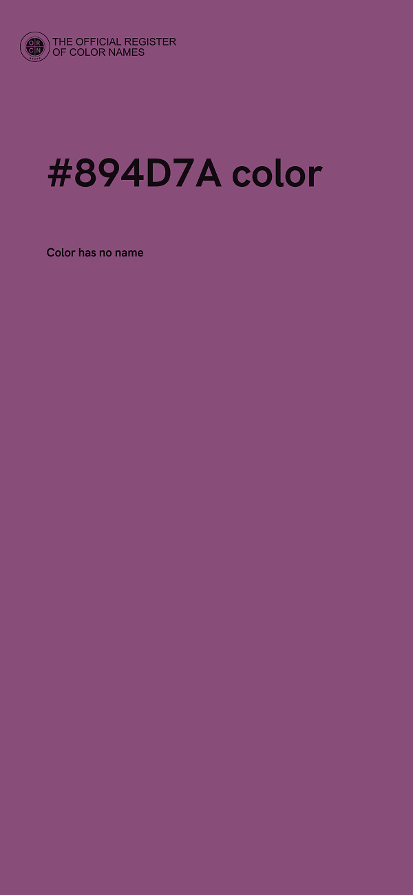 #894D7A color image