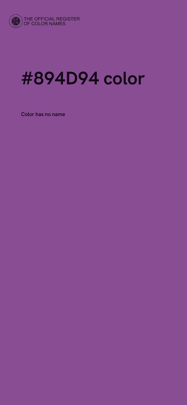 #894D94 color image