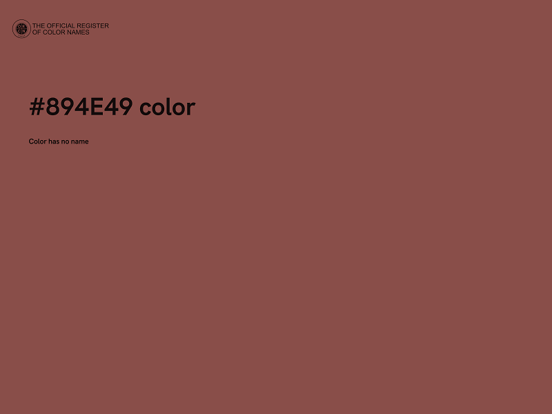#894E49 color image