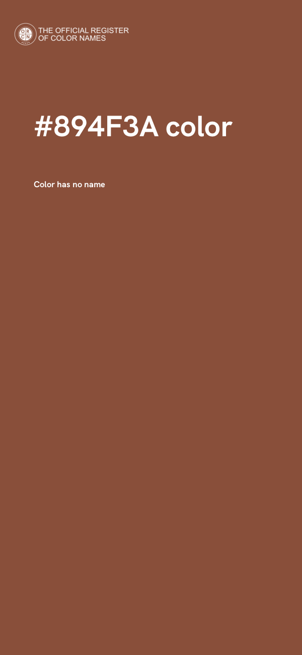 #894F3A color image