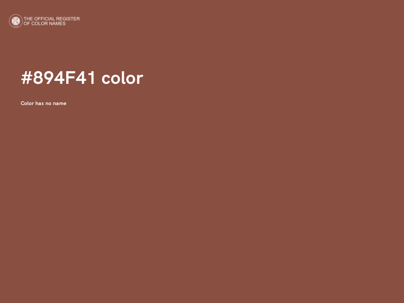 #894F41 color image