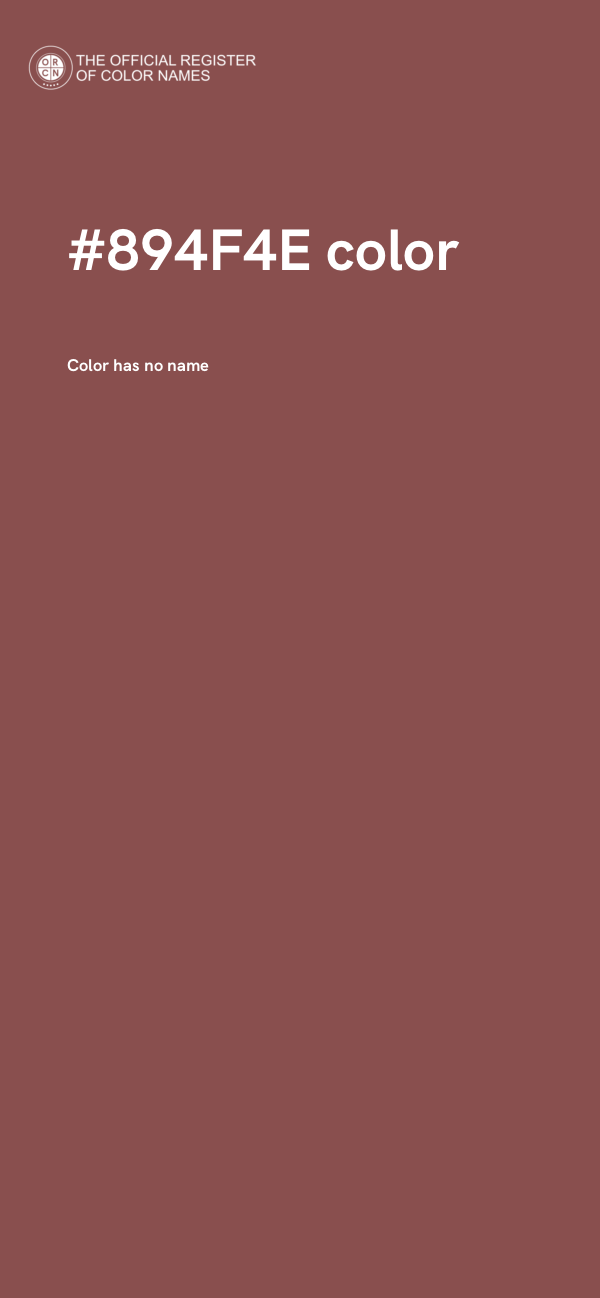#894F4E color image