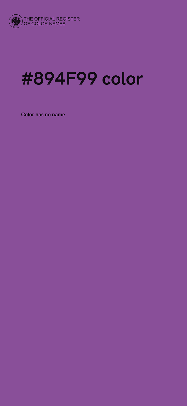 #894F99 color image