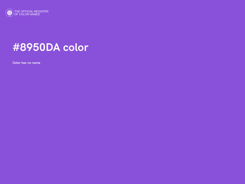 #8950DA color image