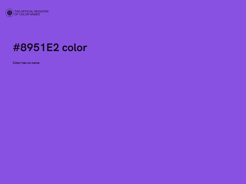 #8951E2 color image