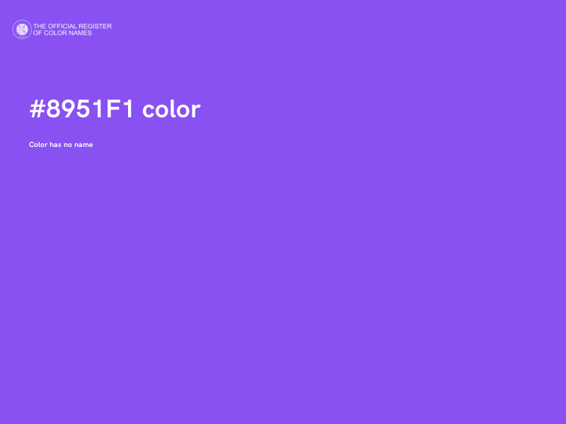 #8951F1 color image