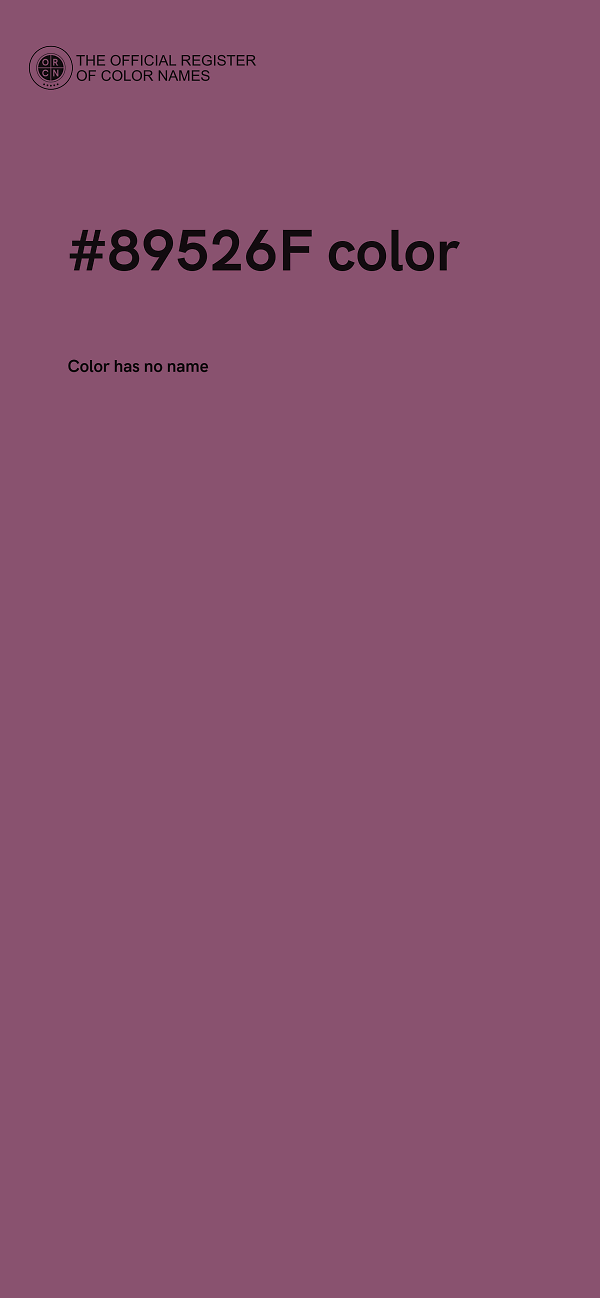 #89526F color image