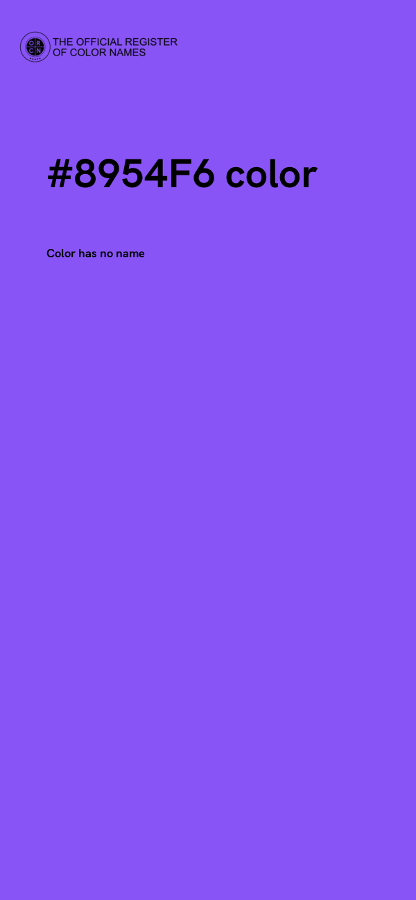 #8954F6 color image