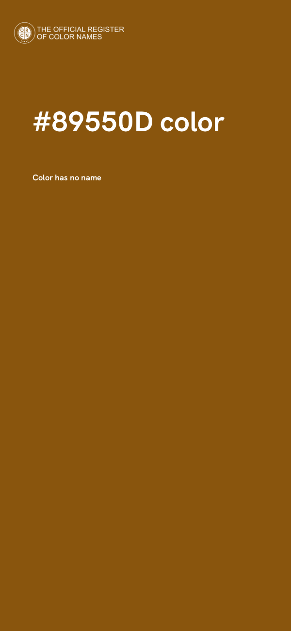#89550D color image