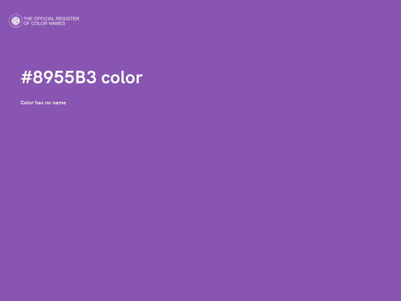 #8955B3 color image